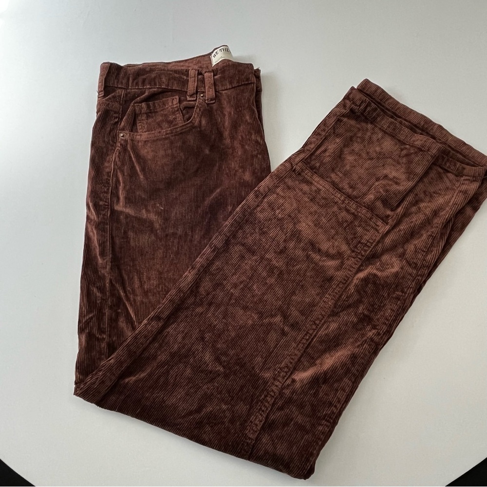 We The Free Women's Corduroy Pants in Deep Brown Size 31 - Picture 7 of 8